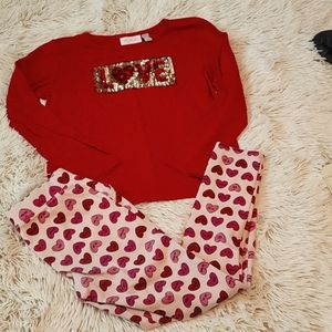 Size 7/8 valentine outfit